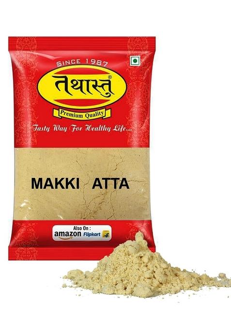 Tathastu Maize Flour|Healthy,Original Makki Atta|Gluten Free Naturally|Makka Atta Flour|Makki Atta|Makke Ka 500 Gm