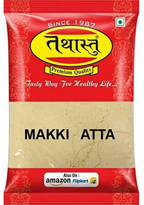Tathastu Maize Flour|Healthy,Original Makki Atta|Gluten Free Naturally|Makka Atta Flour|Makki Atta|Makke Ka 500 Gm