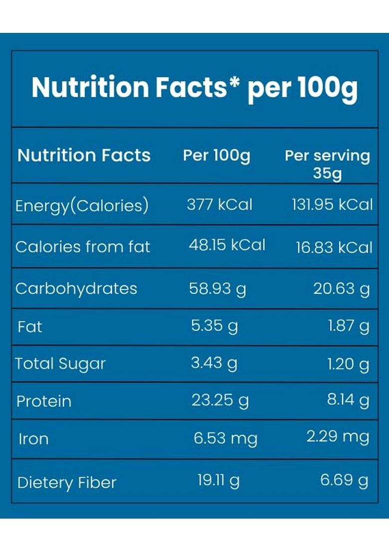 Vikalps Chatpata Chana Sattu | Flavoured Powder 100% Natural, Gluten Free, High Protein & Fibre Nutritious, Tasty Versatile Drink Mix 500G Pack