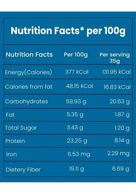 Vikalps Chatpata Chana Sattu | Flavoured Powder 100% Natural, Gluten Free, High Protein & Fibre Nutritious, Tasty Versatile Drink Mix 500G Pack