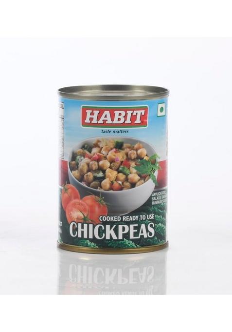 Habit Chickpeas – Pack Of 4 X 400G | Cooked & Ready-To-Use In Brine Soft Delicious, Perfect For Salads, Curries, Hummus More