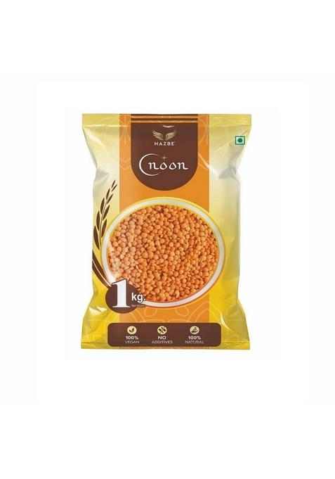 Hazbe Noon Red Masoor Dal Whole, 1Kg (Help Improve Skin Glow)