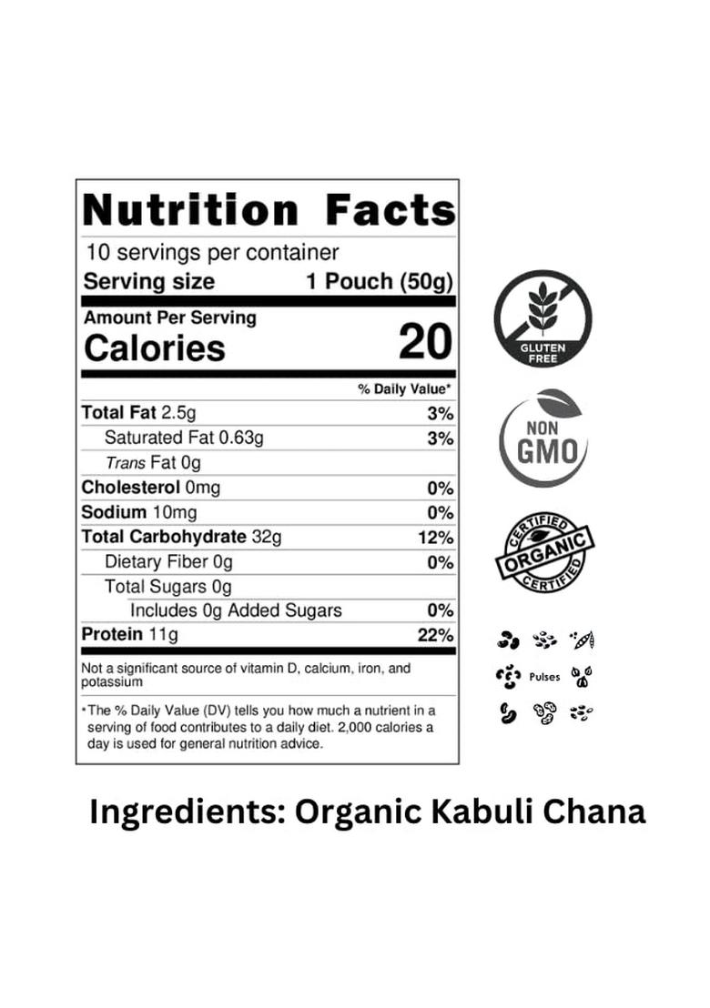 Nu Organics Unpolished Kabuli Channa
