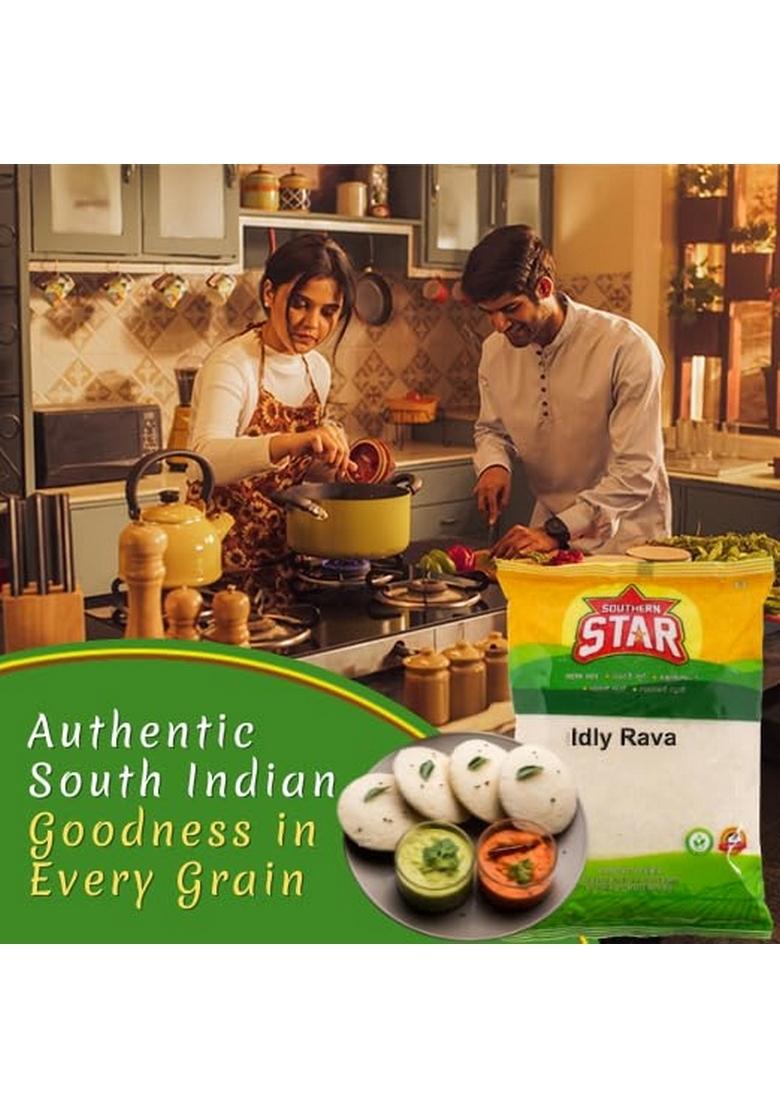 Southern Star Idli/Idly Rava (Suji/Sooji) 900G | Coarse Semolina From Durum Wheat For Soft Upma, Idli, Dosa & Halwa Premium Sooji Indian Breakfast Unpolished Hygienically Packed
