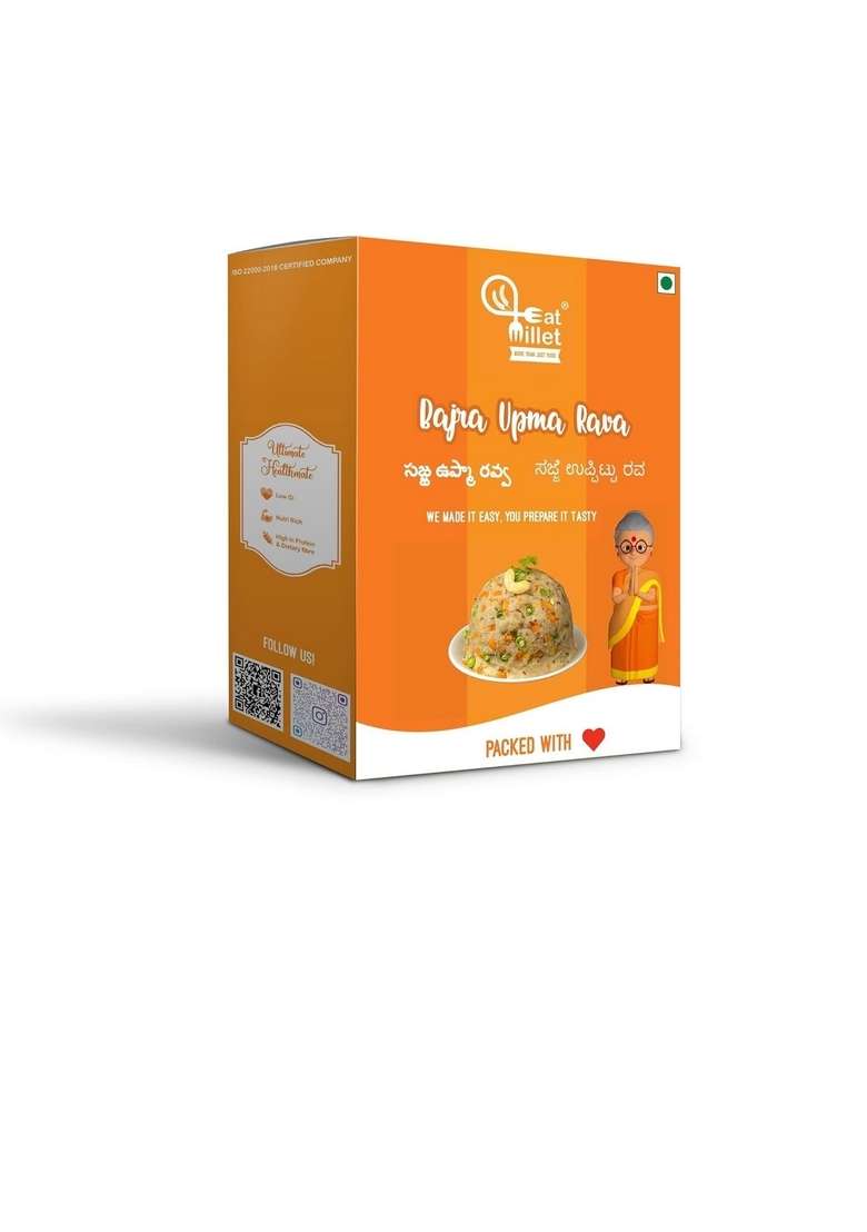 Eat Millet Bajra Upma Rava 400G (Pk Of 3) - Indya