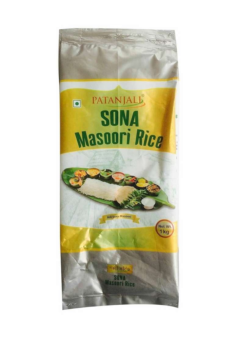 Patanjali Sona Masoori Rice, 1Kg - Indya