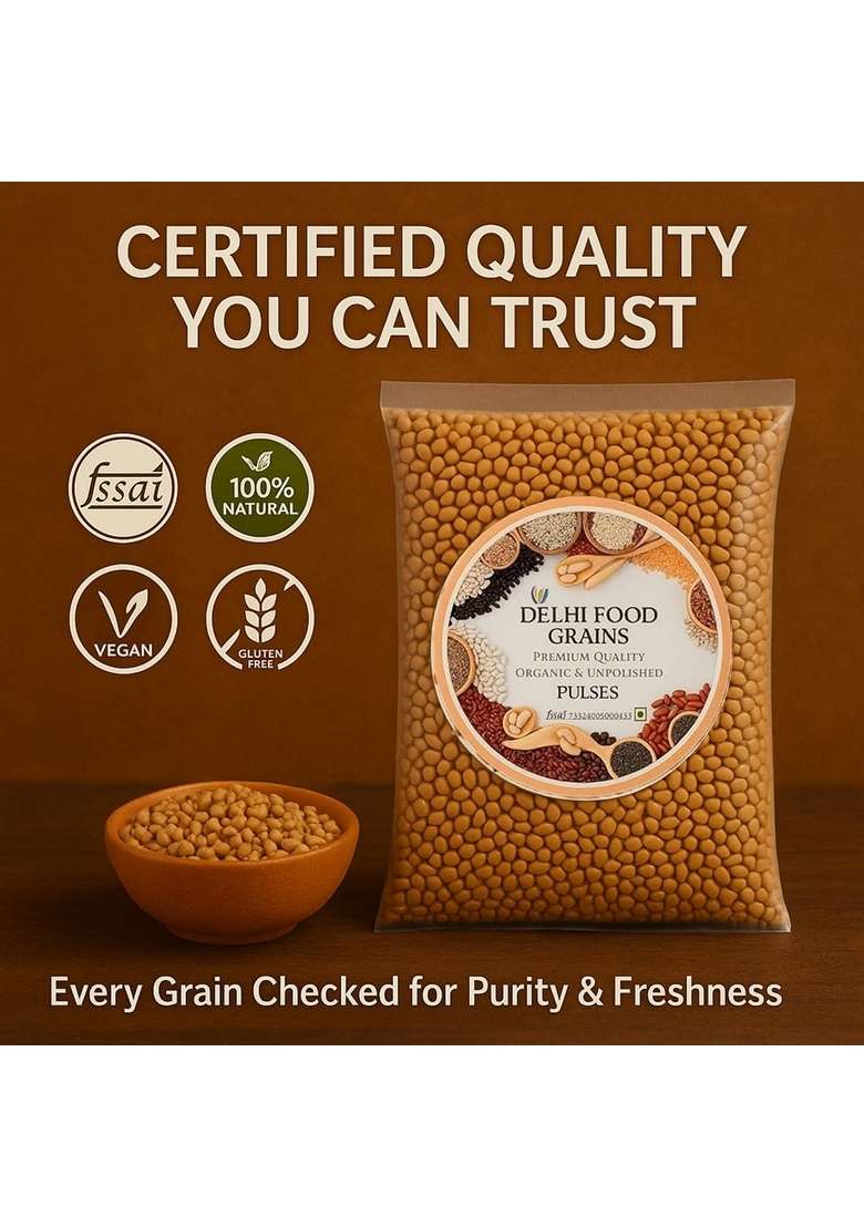 Delhi Food Grains Natureland Organics Moth Whole 1 Kg - Indya