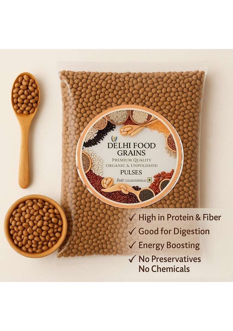 Delhi Food Grains Natureland Organics Moth Whole 1 Kg - Indya