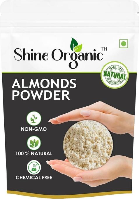 Shine Organic Californian Almond Flour 400Gm Premium Cold Pressed Badam Powder Gluten Free Grain Keto Friendly Naturally Protein Rich High Fiber Low Carb For Baking Beverages Recipes