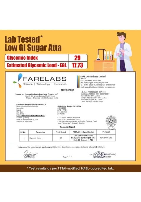 Jab Marji Sugar Care Atta For Diabetes 1Kg | 80% Millets Low Gi Flour Jowar, Barley, Chana Dal, Amaranth, Kodo Control Multigrain Weight Loss Rich In Iron, Calcium, Protein & Fibre