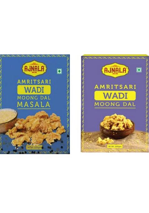 Ajnala Combo Pack Of 2(Amritsari Moong Dal Masala Wadi(200 G)With Amritsari Wadi,200 Gms )