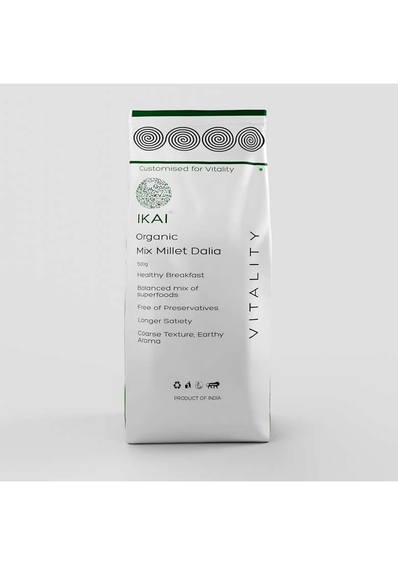Ikai Organic Mix Millet Dalia 500Gm - Indya