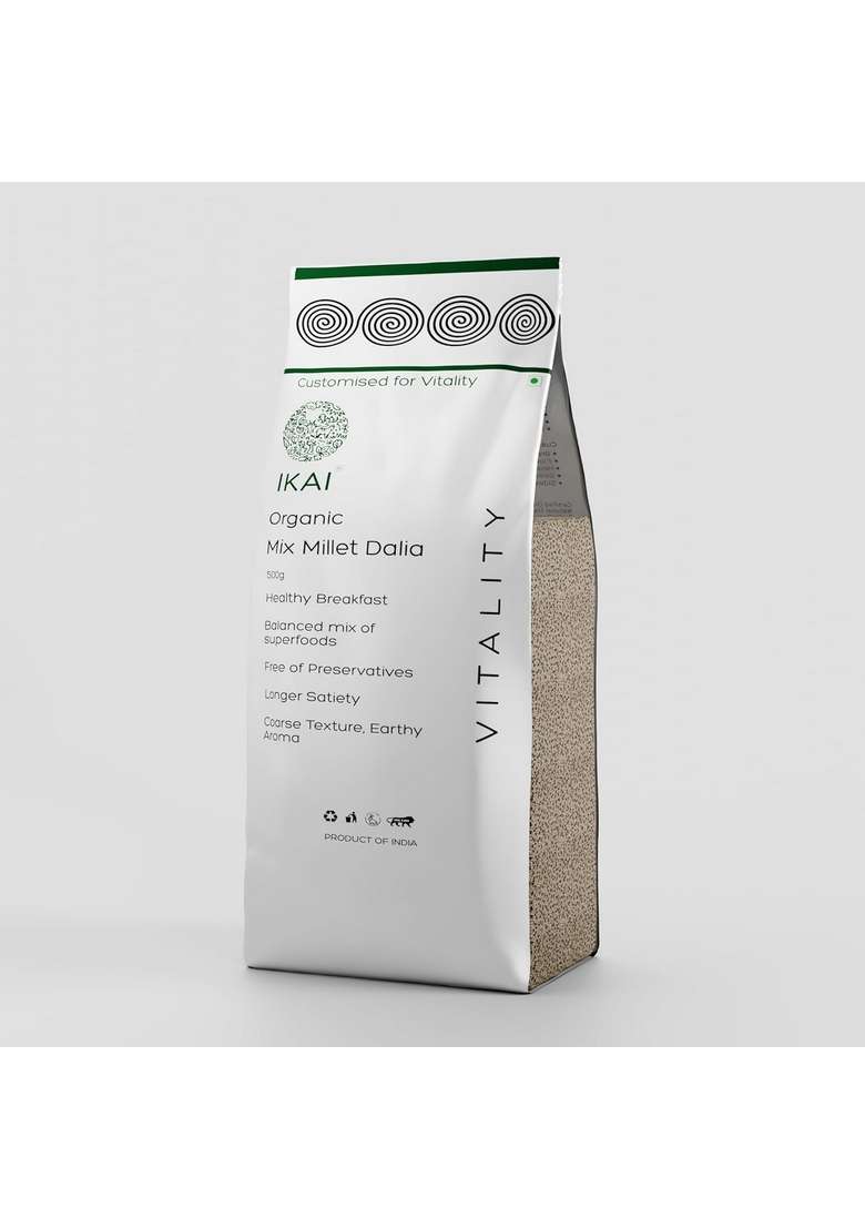 Ikai Organic Mix Millet Dalia 500Gm - Indya