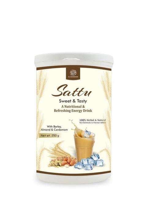 Al Masnoon Sweet Sattu With Barley, Almond & Cardamom/A Nutritional Delicious Energy Drink 250G(Pack Of 1)