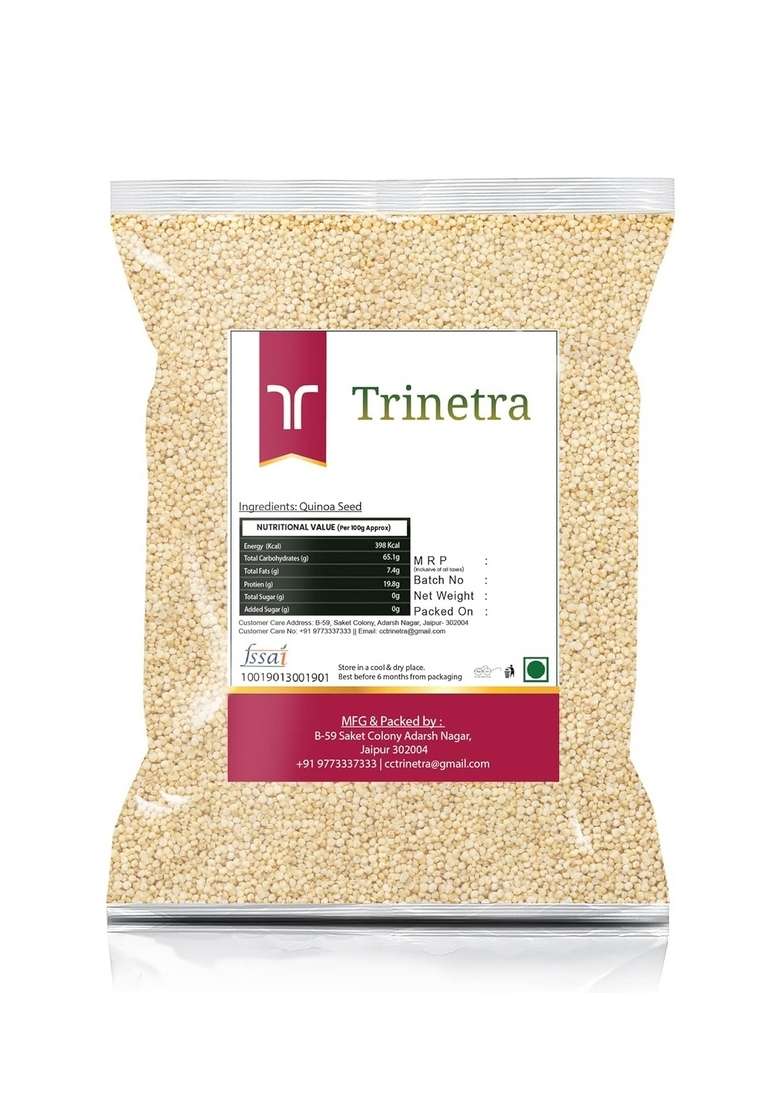 Trinetra Quinoa Seeds | Protein-Rich & Gluten-Free Super Grain 1Kg - Indya