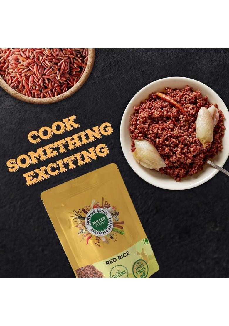 Miller Stores The Premium Red Rice 1 Kg | Nutritious And Flavorful Whole Grain Rich Source Of Iron, Vitamins Antioxidants Gluten Free No Additives