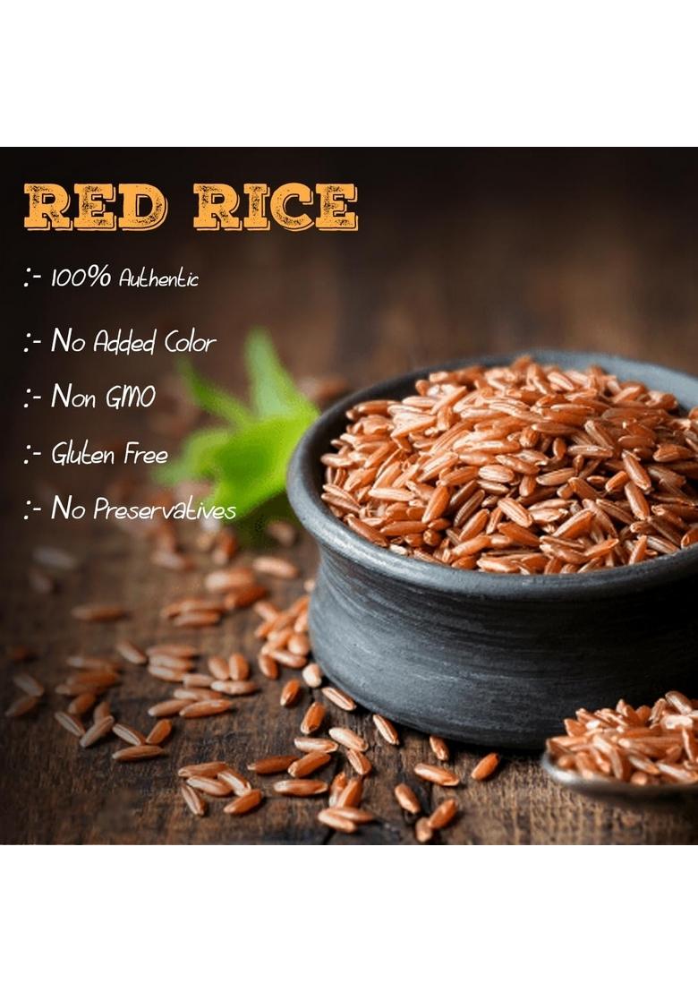 Miller Stores The Premium Red Rice 1 Kg | Nutritious And Flavorful Whole Grain Rich Source Of Iron, Vitamins Antioxidants Gluten Free No Additives