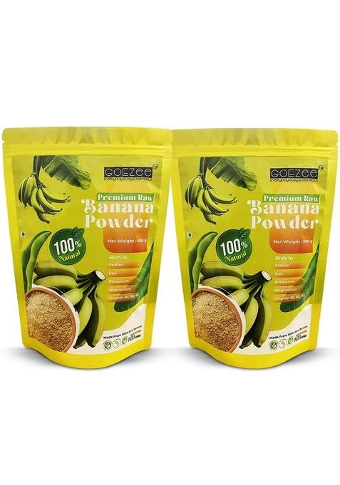 Goezee Banana Powder | Raw No Added Sugar, Color, Flavor Or Presevatives Weight Gain Supplement Rich In Protein And Vitamins 1Kg