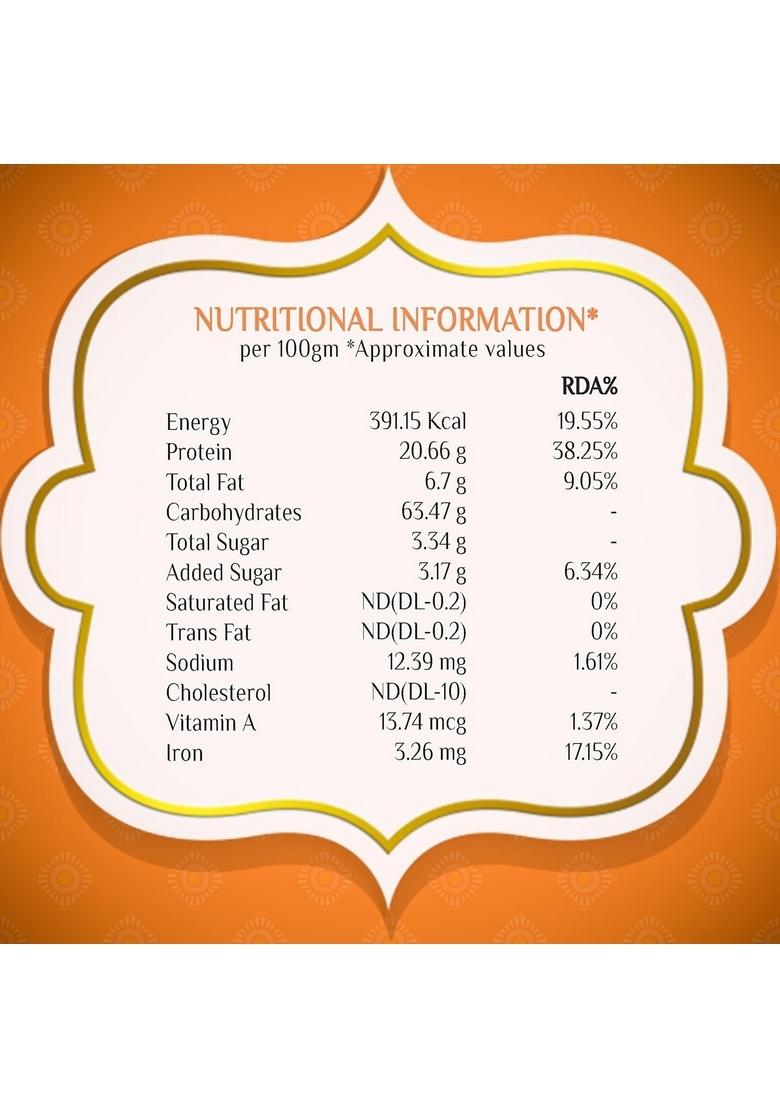 Tiryanc Chatpata Flavoured Sattu Premix Powder | Ready-To-Drink Roasted Mix Flour Healthy Protein Sattoo Drink Quick Energy Booster No Chemicals Or Preservatives (500Gm)