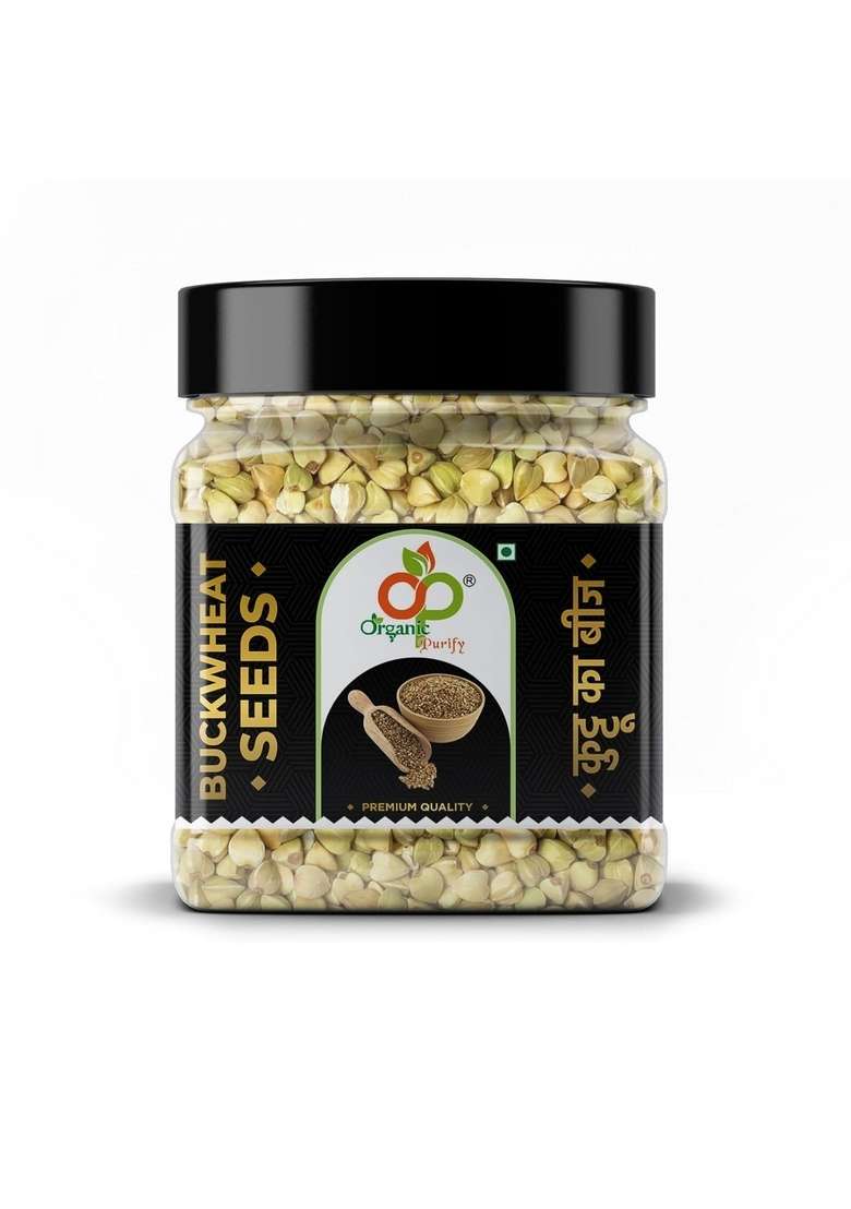 Organic Purify Buckwheat Seeds - Gluten Free Groats | Kuttu Giri Jar Pack 400G - Indya