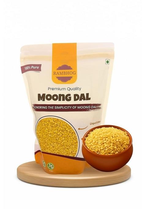 Rambhog Yellow Moong Dal Savoring Simplicity Of | Premimum Quality Unpolished Rich Aroma &Taste In Protein (500 Grm)