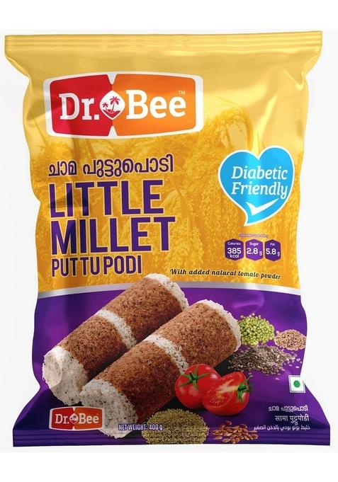 Dr.Bee Millet Puttu Podi | 400 Grams ചാമ പുട്ടുപൊടി चमा पुट्टुपोडी With Added Natural Tomato Powder Diabetic Friendly