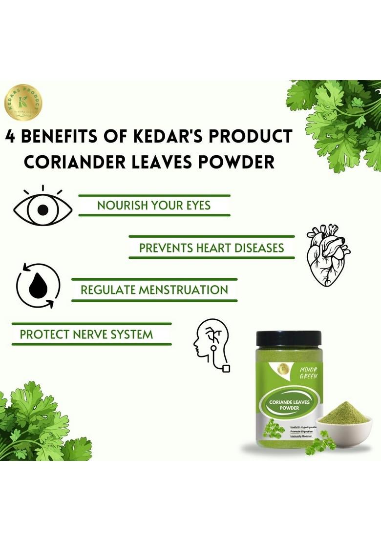 Kedars Product Coriander Leaves Powder 100 Gram