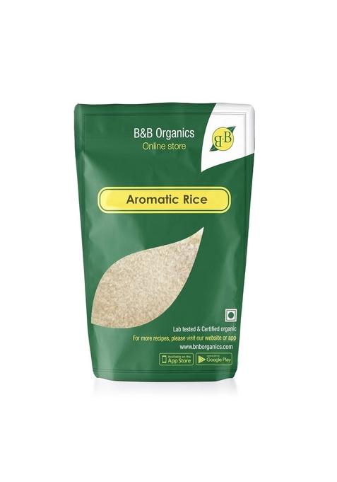 B&B Organics Aromatic Gobindobhog Rice (1Kg)/ West Bengal Origin /Authentic Small Grain
