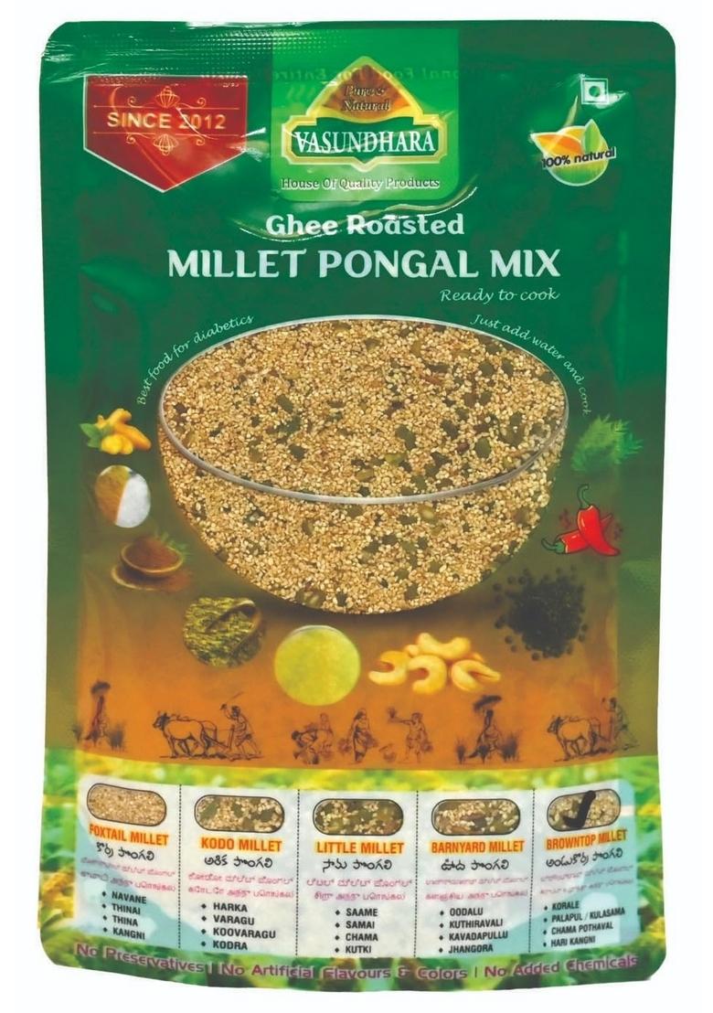 Vasundhara Spiritual Products Browntop Millet Pongal Mix 250G| Pack Of 2