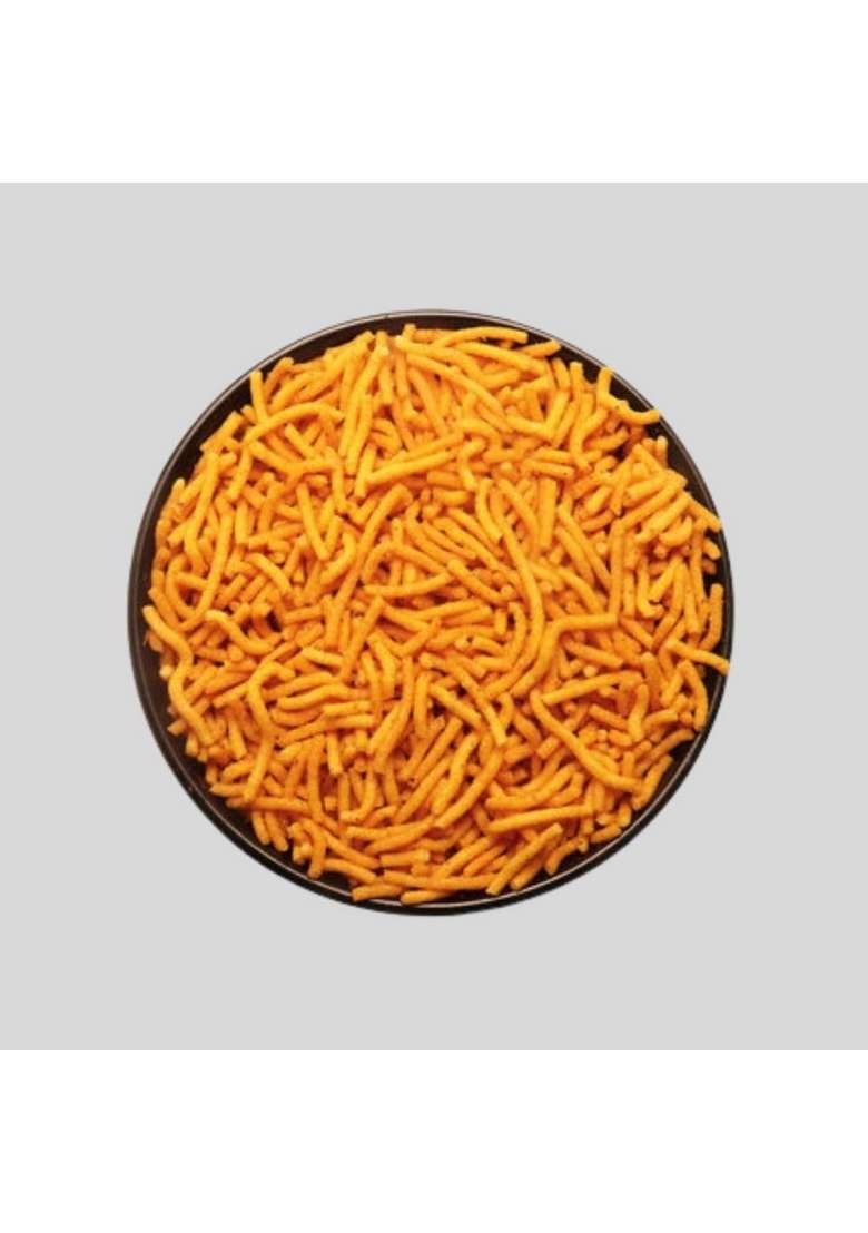 Mof Mangalam Organic Foods Healthy Airfried Moong Sev, Peri Flavored, Gluten Free, High Protein Snack, 80% Less Oil, Maida (200Gm) - Indya