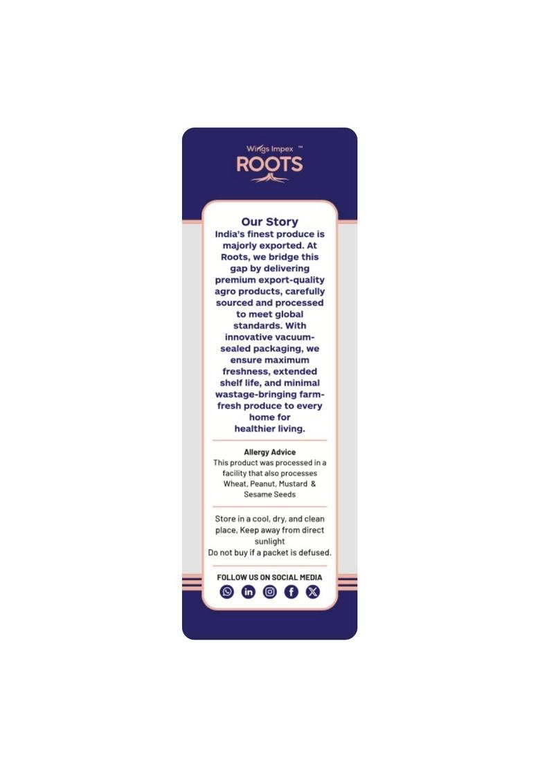 Wings Impex Roots Urad Gota White 500 G | Whole Protein-Rich & Unpolished Pulses Vaccum Packed