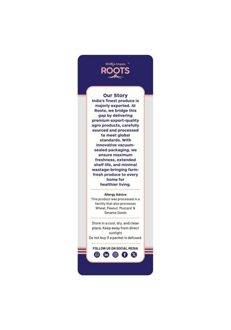Wings Impex Roots Urad Gota White 500 G | Whole Protein-Rich & Unpolished Pulses Vaccum Packed