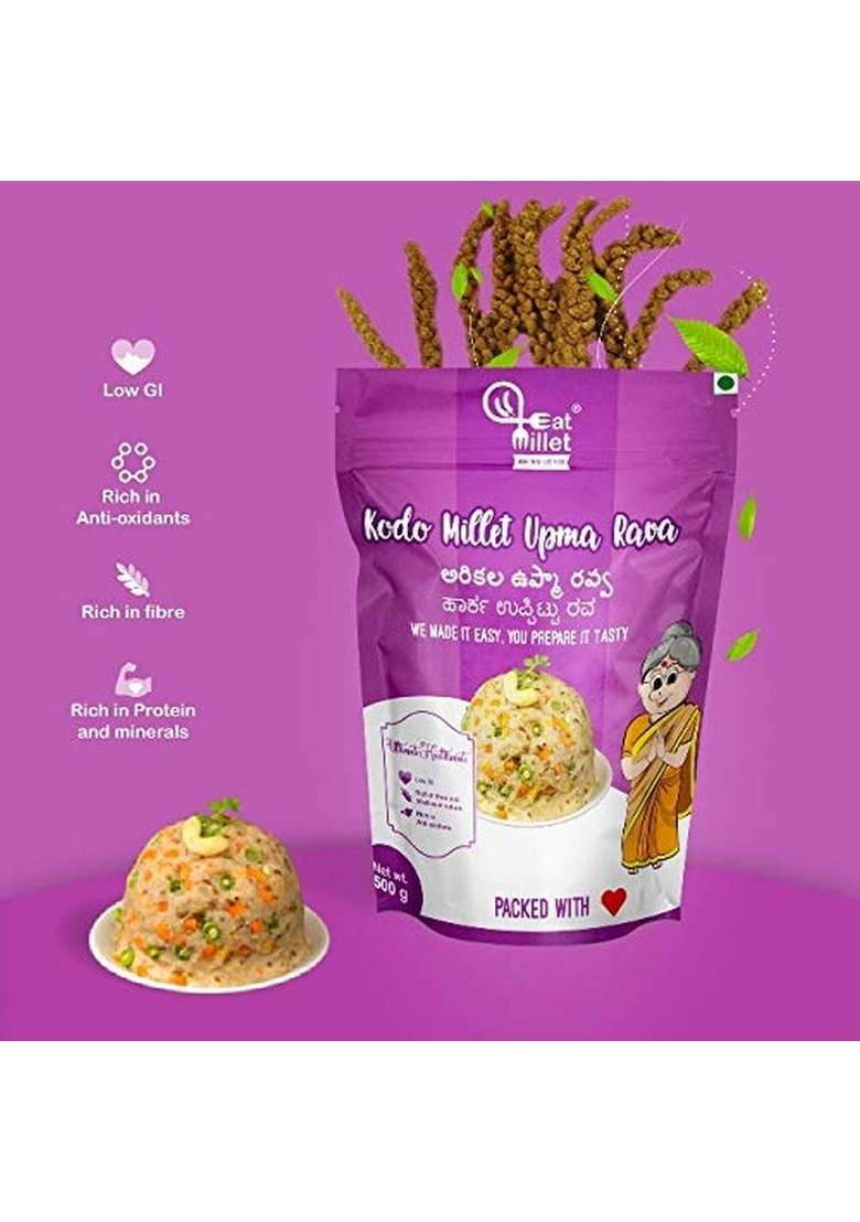 Eat Millet Kodo Upma Rava Pack Of 2 - Indya