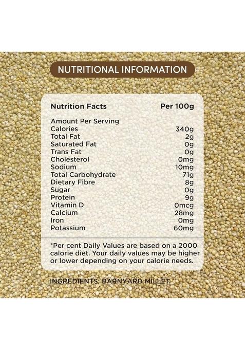 Go Earth Organic Brown Top Millet, 500Gm | Natural, Organic, Unpolished Choti Kangni, Andu Korralu Korale, Vrat Food For Fasting Gluten Free, High Fibre, Protein, Low Gi, Vegan