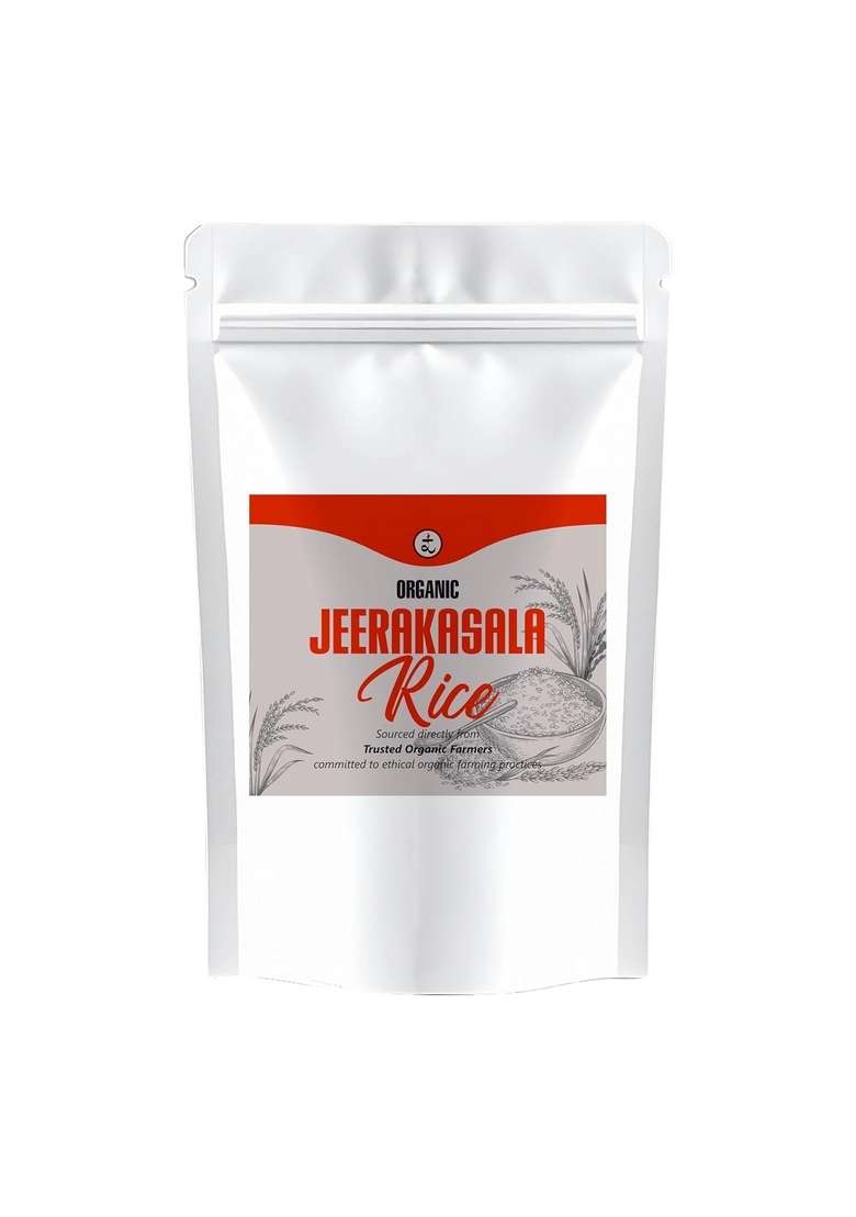 Rootz Organics Jeerakasala Rice 900G | Perfect For Biryani & Ghee Short Grain Grown In The Paddy Fields Of West Bengal Organically Non Gmo Export Quality - Indya