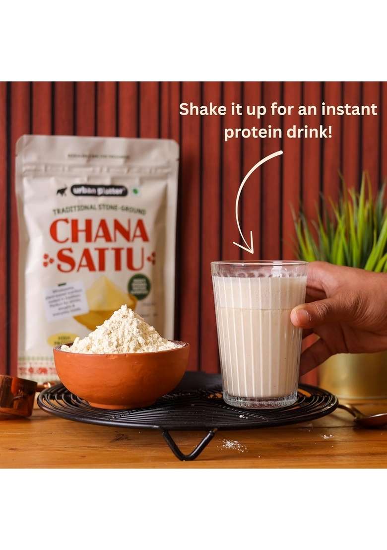 Urban Platter Chana Sattu Powder, 1Kg (Traditional Roasted Gram Flour | Rich In Protein Perfect For Drink Gluten Free) - Indya