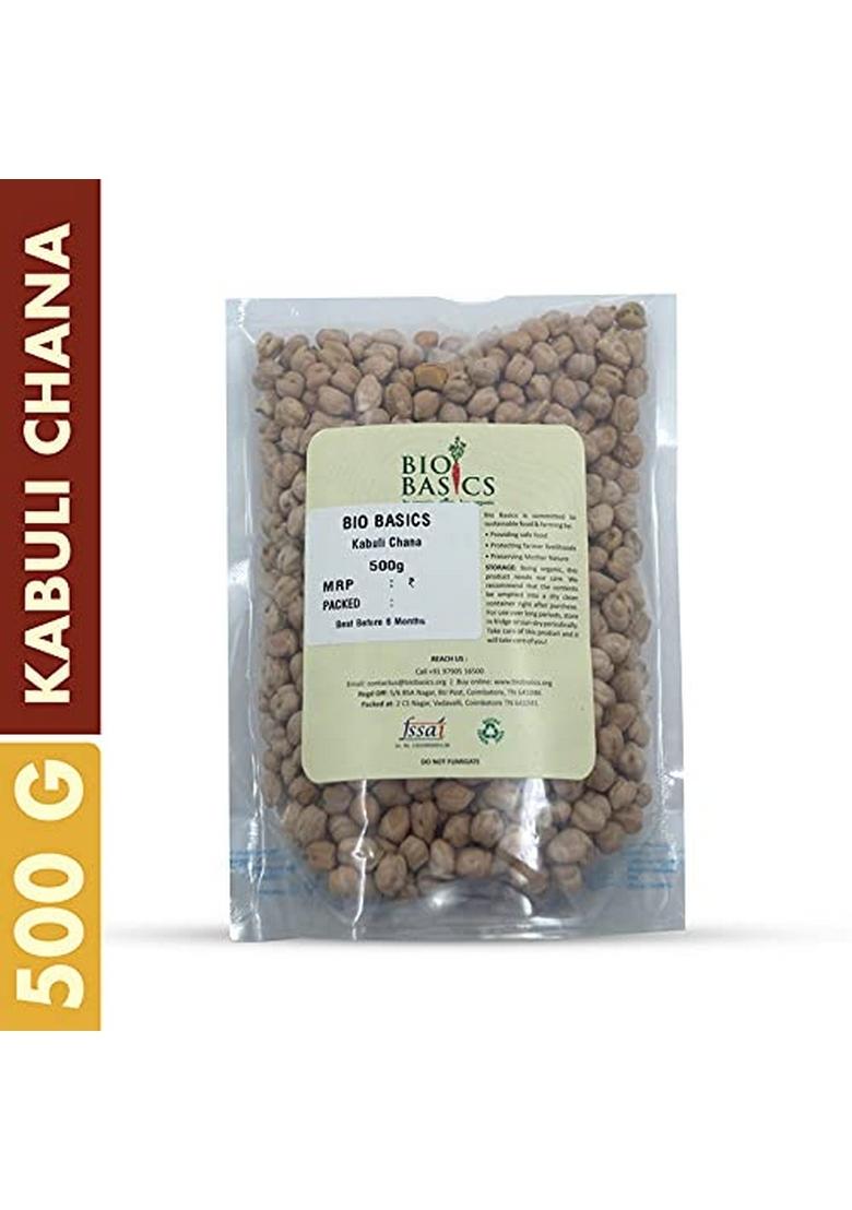 Bio Basics Organic Kabuli Chana, 500 G | Ethically Sourced By
