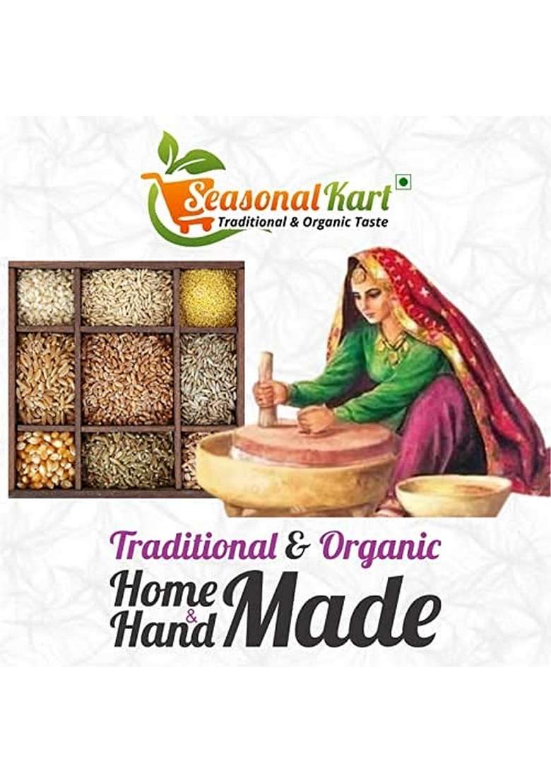 Seasonalkart Seasonal Kart Makki Daliya/Makai Ka Daliya|Homemade Daliya 400 Grams| Healthy And Tasty Breakfast| Cereal For Breakfast | Chemical & Pesticides Free Naturally Gluten-Free| 100% Natural Vegan - Indya