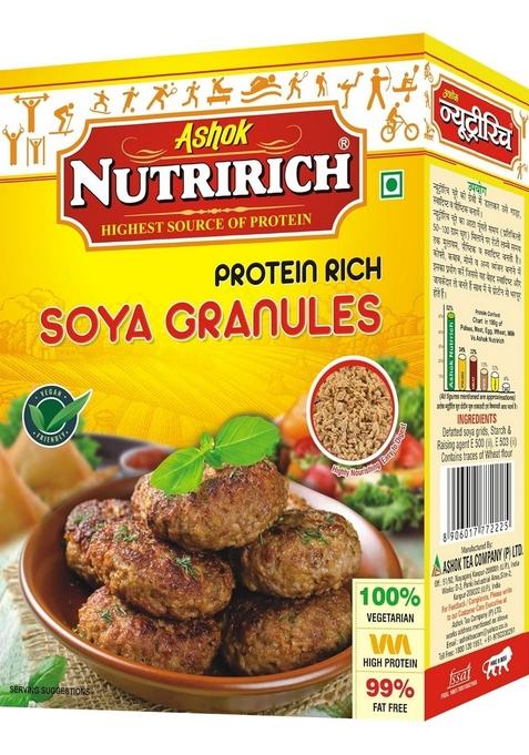 Ashok Nutririch High Protein And Healthy Gluten Free Soya Granules (Soya Granule 200 Grams Pack Of 2)