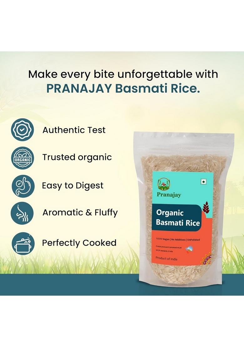 Pranajay Organic White Basmati Rice