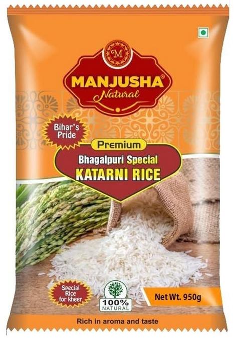 Manjusha Natural Premium Bhagalpuri Special Katarni Rice (Each Pack Of 950Gm) 2,Net Weight1900Gm, 100% For Pulao Rich In Aroma & Taste Bihar'S Pride
