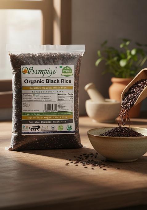 Sampige Organic Black Rice 400 Gram |Karuppu Kavuni Grams