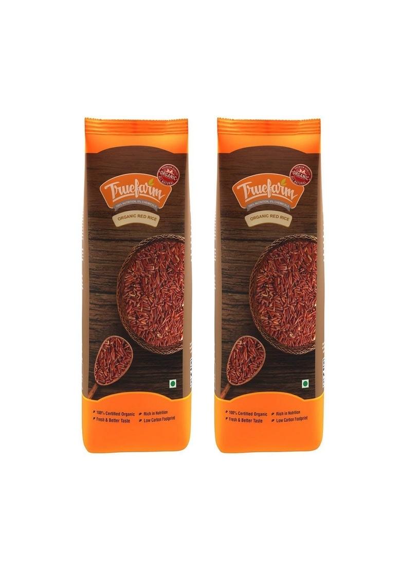 Truefarm Truefarm- Organic Red Rice (2X750G) | High Nutrient Content Rich In Fiber And Selenium Unique Nutty Flavor No Toxic Fertilizers Or Harsh Chemicals Healthy