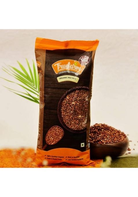 Truefarm Truefarm- Organic Red Rice (2X750G) | High Nutrient Content Rich In Fiber And Selenium Unique Nutty Flavor No Toxic Fertilizers Or Harsh Chemicals Healthy