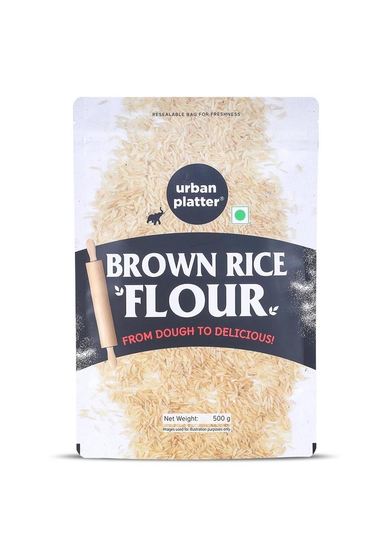 Urban Platter Brown Rice Flour, 500G (Gluten-Free | Good Source Of Fiber And Protein Ideal For Baking)