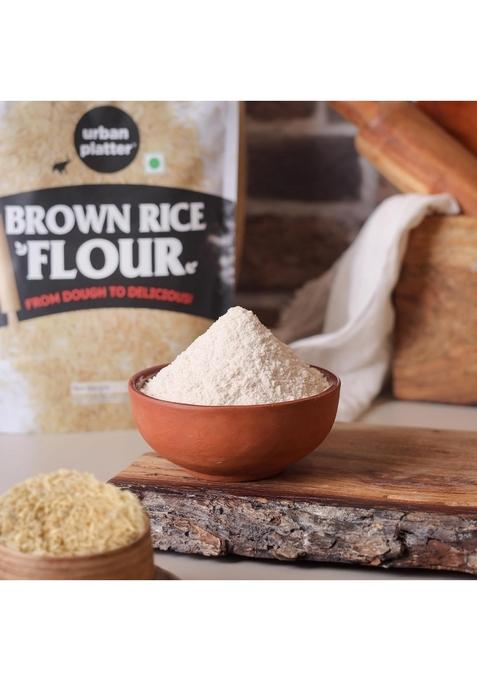 Urban Platter Brown Rice Flour, 500G (Gluten-Free | Good Source Of Fiber And Protein Ideal For Baking)