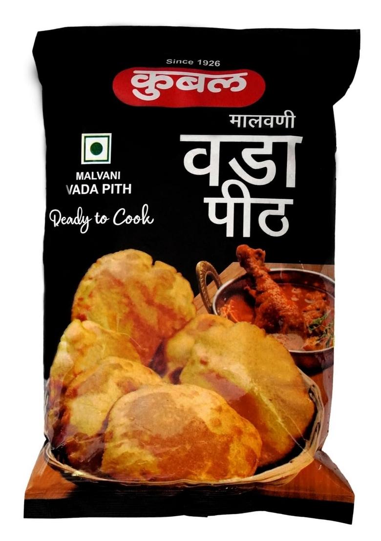 Kubal Kubalmalvani Vade Pith | Authentic Spice Mix For Delicious Kombdi Easy To Use, Flavorful, And Ready Cook Healthy Multigrain Malvani Flour Traditional Cuisine (Pack Of 2)