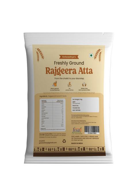 Goswasthya Freshly Ground Rajgeera Amaranth Seed Flour Atta | 100% Stone Preservative-Free 500 Gram Pack