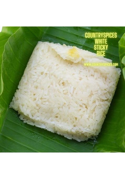 Countryspices White Sticky Rice | 1 Kg Traditional Variety Of That Is Low On Calories, Cholesterol, And Fat.