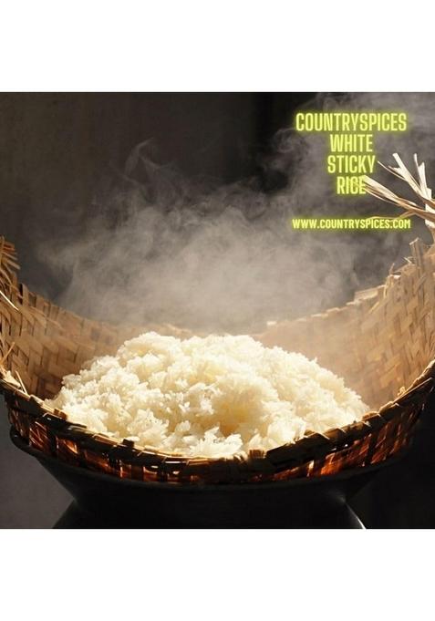 Countryspices White Sticky Rice | 1 Kg Traditional Variety Of That Is Low On Calories, Cholesterol, And Fat.